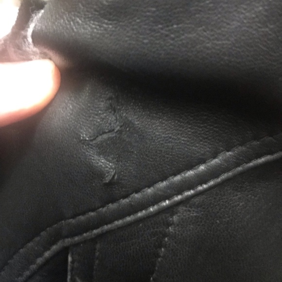 Wilda Black Leather Vintage Jacket XL - Picture 4 of 8